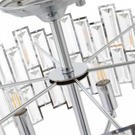 Потолочная люстра хрустальная на штанге Arte Milano Sorrento-3209 373209/6/80/480 CR (220V)