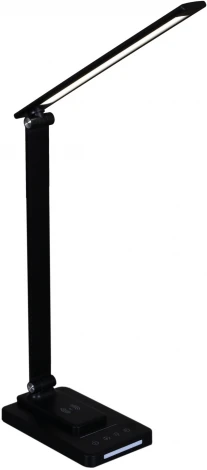 Офисная настольная лампа с беспроводным ЗУ светодиодная Reluce 05501-0.7-01 BK (220V, сенсорный выключатель)