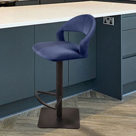 Стул барный Asti, бархат синий Top Concept ASTI 2001000001064
