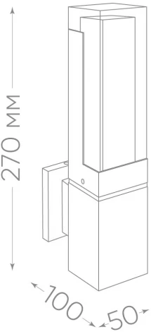 Настенный уличный светильник светодиодный Feron Дубай 11705 DH601 (220V, IP54)