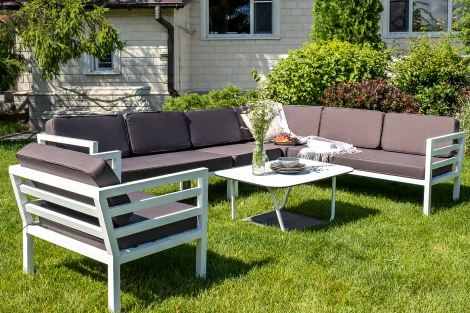 Модуль диванный левый, каркас из алюминия 4SIS Глория GLO-MLS2-001