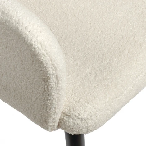 Стул Bruno белый, искусственный мех Bradex Home RF 0446