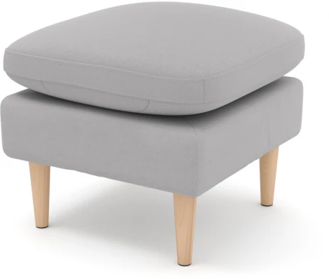 Пуф Arsko Корс светло-серый велюр