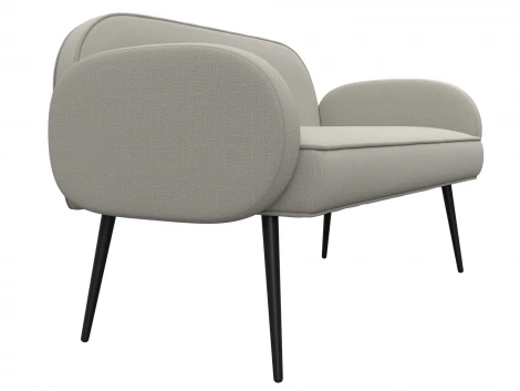 Диван прямой Лига-086 (Фанера/Металл/Рогожка/Бежевый) Лига Диванов 131080