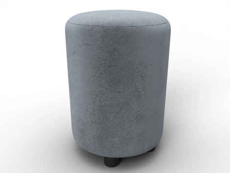 Пуф 001 (ДСП,Фанера/Пластик/Велюр/Серый) Лига Диванов 132350