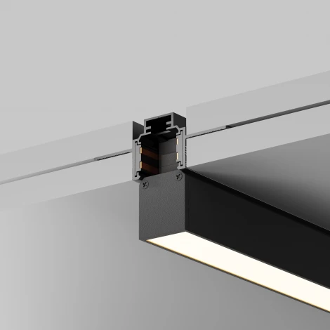 Шинопровод под гипсокартон встраиваемый магнитный черный 2м Maytoni Busbar trunkings Exility TRXM034-422B (48V)