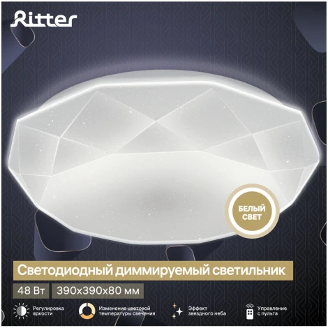 Светильник потолочный светодиодный диммируемый Ritter Brilliance 52208 9