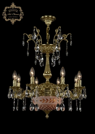 Подвесная люстра Art Classic 31.19 31.19.8.CK125SP.250SP.G.Sp.Amber.White.1B