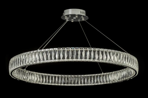 Подвесной светильник хрустальный Dio D'Arte Caneva Caneva L 1.5.80.100 N (LED, 220V, на тросе, кольцо)