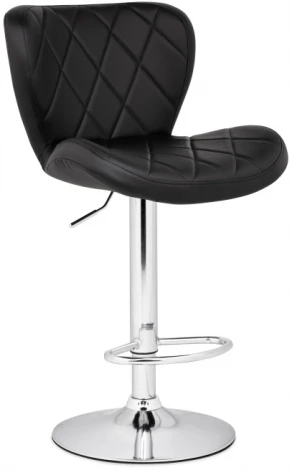 Барный стул Woodville Porch black / chrome 15507