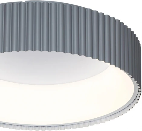 Потолочный светильник круглый Sonex Sharmel 7713/56L металл/акрил/белый/серый LED 56Вт 3000-6500К D460 IP20 пульт ДУ (220V, круглые)