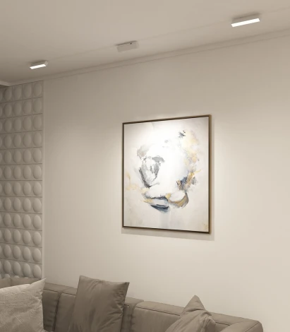 Трековый светильник Denkirs Smart Linear DK8009-WH (LED, 220V, управление смартфоном, голосовое управление, умный дом - Алиса)