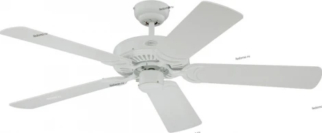 Вентилятор потолочный Westinghouse Monarch White, 5 лопастей, белый, коричневый