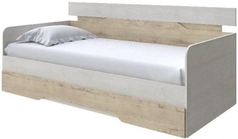 Без бренда Кровать-Софа Milton (ЛДСП Дуб Шамони светлый (124)/Бунратти) 80x190