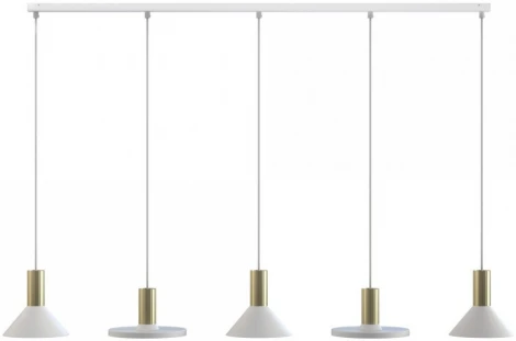 Подвесной светильник Nowodvorski Hermanos White/Solid Brass 8033 (220V, на проводе)