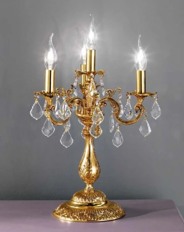 Интерьерная настольная лампа Nervilamp 920 920/3+1C (220V, подвески, подсвечник, свеча)