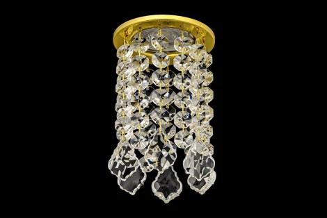 Встраиваемый светильник хрустальный Dio D'Arte Osimo Gold GU10.5.14.8.122 G (220V, круглые)