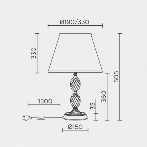 Интерьерная настольная лампа LED4U L9928 AB