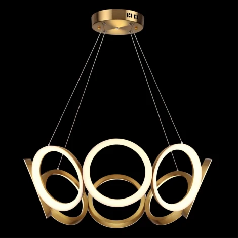 Подвесная люстра Lumion Aiko 5672/65L LEDIO золотой LED 65W 3430Лм 3000-6000K с пультом ДУ 220V