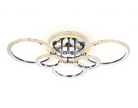 Потолочная люстра Ambrella FA FA413 (регулировка яркости, LED, 220V, пульт управления, управление смартфоном, умный дом - PC.Lamper, кольцо)