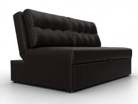 Диван прямой Лига-107 (140) (ЛДСП,Брус,Фанера,Экокожа/Коричневый) Лига Диванов 134924