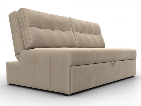 Диван прямой Лига-107 (160) (ЛДСП,Брус,Фанера,Велюр/Бежевый) Лига Диванов 134917