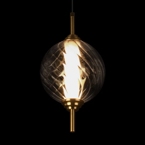 Подвесной светильник Loft It Helix 10421/B Smoke (LED, 220V, на проводе, шар)