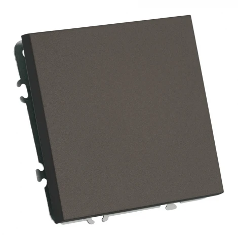 Переключатель одноклавишный (антрацит, soft touch) Stekker Эмили 49919