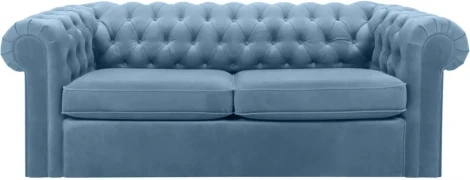 Диван Chesterfield ОГОГО (арт.344563), (Ткань/Голубой)