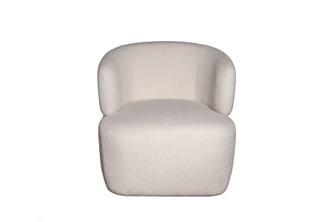 87YY-24042 Кресло Tirolo букле белое 73*79*76см Garda Decor