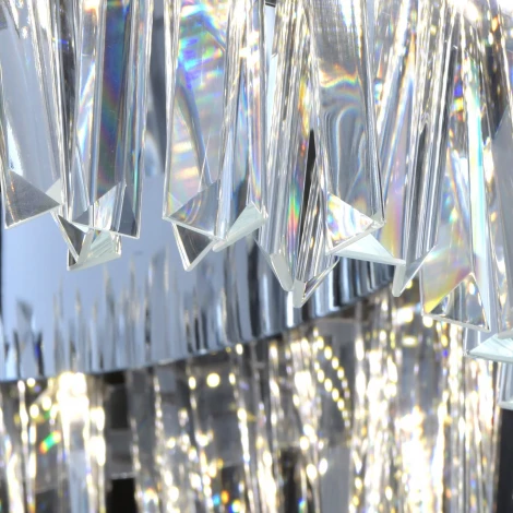 Подвесная люстра MW-Light Аделард 642014601 (LED, 220V, хрусталь, пульт управления, на тросе, круглые)