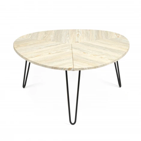 Стол журнальный WEBSTER Дуб Американский (ножки черные) (МДФ/металл)