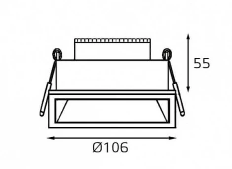 Точечный светильник встраиваемый Italline M01-4075 black