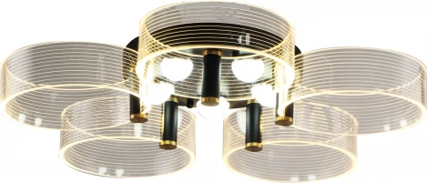 Люстра потолочная светодиодная Cloud 10249/10 LED*60W Black/Gold