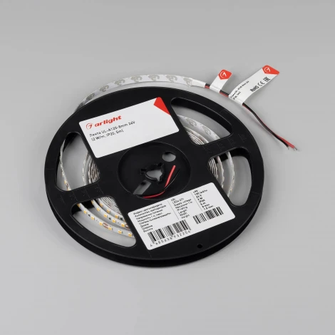 Светодиодная лента UL-A120-8mm 24V Day4000 (2 W/m, IP20, 5m) (Arlight, Открытый) 057520