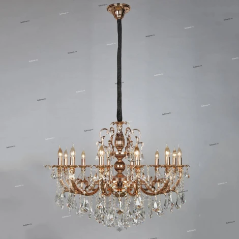 Подвесная люстра Omnilux Grosseto OML-77723-12 (220V, на цепи, подсвечник, свеча)