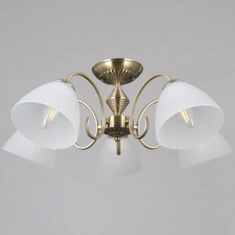 Потолочная люстра на штанге ILLUMICO IL0897-5CSQ-26 AB ELITE