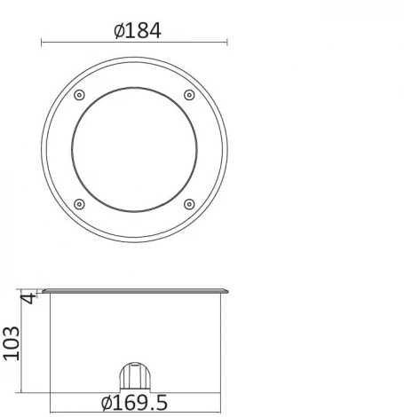 Встраиваемый светильник уличный светодиодный Oasis Light Встраиваемые светильники c LED W7037A-4K SS