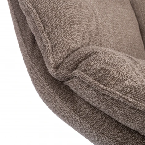 Кресло лаунж Reflex/Рефлекс с пуфом велюр/букле (HYP), бежевый Tetchair 25507