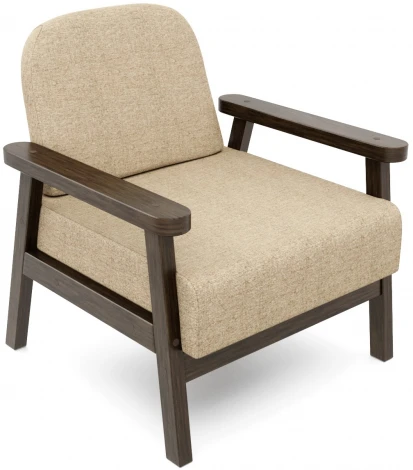 Кресло Arsko Флори венге рогожка бежевая