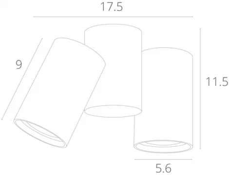 Спот Arte Lamp Gavroche A1511PL-2BK