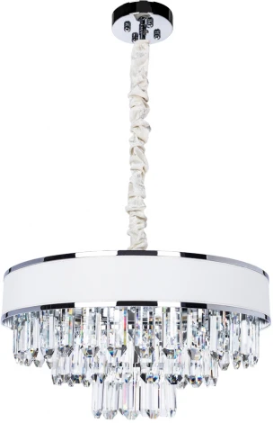 Подвесная люстра Arte Lamp Diadem A1002LM-6CC (220V, хрусталь, на цепи, круглые)