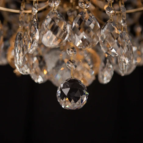 Потолочная люстра Eurosvet Crystal 10081/6 золото / прозрачный хрусталь