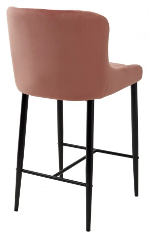 Полубарный стул M-City ARTEMIS BLUVEL-52 PINK (H=65cm), велюр