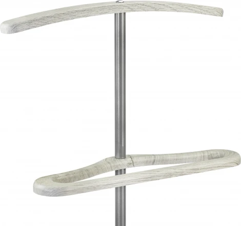 Вешалка костюмная Дэви 3 металлик/дуб дымчатый Mebelik арт.007465