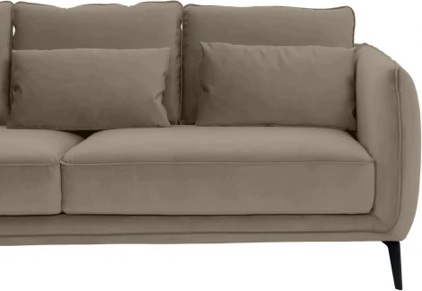 Диван Amsterdam трехместный ОГОГО (арт.583331), (Ткань/Бежевый)