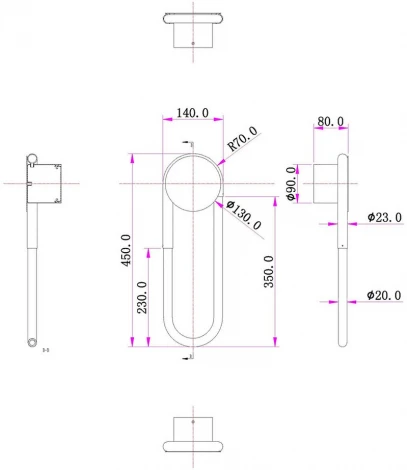 Настенный светильник Kink Light Канто 08273,19(4000K) черный Led 12W (4000K) (220V)