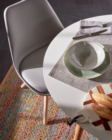 Стол обеденный La Forma (ex Julia Grup) Oqui (Белый/ Дерево,Обработанная древесина)