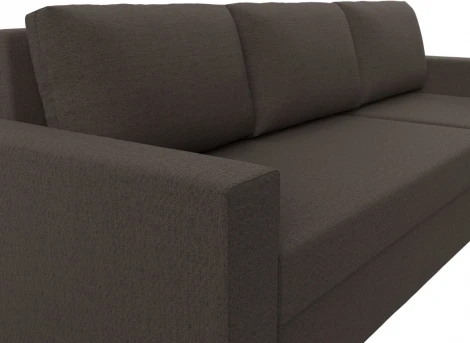 Диван угловой Траумберг Лайт правый угол (Коричневый/Рогожка) Лига Диванов арт.121138