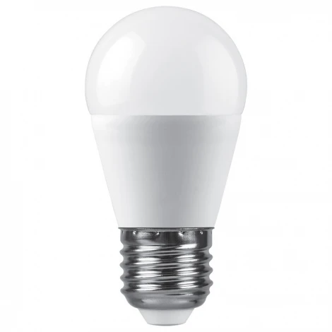 Лампа светодиодная G45 шар малый 15W 175-265V E27 6400К Feron LB-990 52078